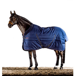 Stalldecke Horseware Rambo® Cosy 100g Marine / Bordeaux Blau