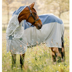 Fliegendecke Horseware Amigo AmECO Combi 0g Blaugrün / Grau