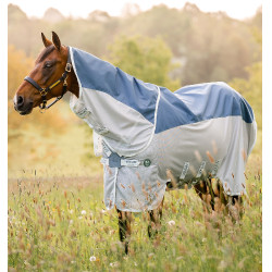 Fliegendecke Horseware Amigo AmECO Combi 0g Blaugrün / Grau