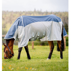 Fliegendecke Horseware Amigo AmECO Combi 0g Blaugrün / Grau