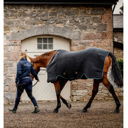 Horseware Autumn Cooler Decke 100g Schwarz / Aqua Horseware Autumn Cooler Decke 100g Schwarz / Aqua