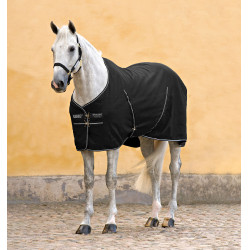 Horseware Rambo Boxdecke Mikrofaserfutter Schwarz / schwarz / silber Horseware Rambo Boxdecke Mikrofaserfutter Schwarz / schwarz / silber