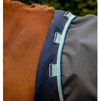 Pferdedecke Horseware Amigo Hero Ripstop Turnout mit Fleecefutter 50g Grau Schatten / Dunst / Marine