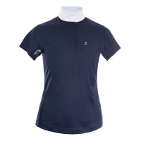 Kurzarm-Polo Blaire Horze Crescendo Damen Dunkelblau Kurzarm-Polo Blaire Horze Crescendo Damen Dunkelblau