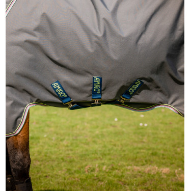 Pferdedecke Horseware Amigo® Bravo 12 Plus 250g 1200D Grau Shadow / Marine / Limette Pferdedecke Horseware Amigo® Bravo 12 Plus 250g 1200D Grau Shadow / Marine / Limette