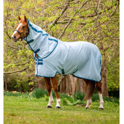 Couverture anti-mouches Horseware Amigo Bug Rug 0g Gris lunaire / marine / lime