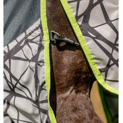 Horseware Fliegendecke Camouflage 3-in-1 Amigo® CamoFly Grau / Limette bedruckt Motive