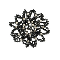 Résille pour cheveux Horze avec perles Noir