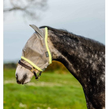 Fliegenschutzmaske Horseware Amigo Silber / Limette Fliegenschutzmaske Horseware Amigo Silber / Limette