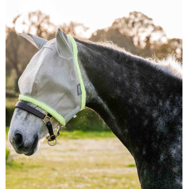 Fliegenschutzmaske Horseware Amigo Silber / Limette Fliegenschutzmaske Horseware Amigo Silber / Limette