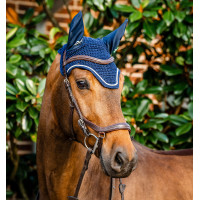 Fliegenhaube Horseware Signature Marine Marineblau