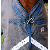 Horseware Rhino HexStop Plus Turnout-Decke 0g Grau / Indigo / Marineblau
