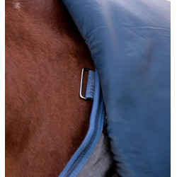 Horseware Rhino HexStop Plus Turnout-Decke 0g Grau / Indigo / Marineblau