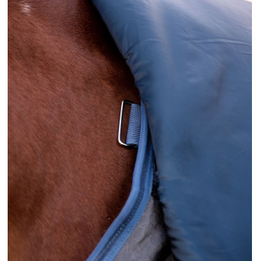 Horseware Rhino HexStop Plus Turnout-Decke 0g Grau / Indigo / Marineblau