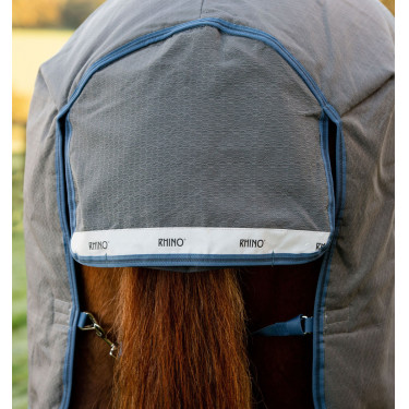 Horseware Rhino HexStop Plus Turnout-Decke 0g Grau / Indigo / Marineblau