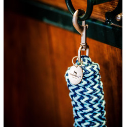 Longe Horseware Signature Marine / Nebelblau Motive