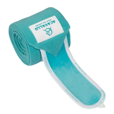 Antipilling-Fleecebandagen Sonderedition Acavallo Himmelblau