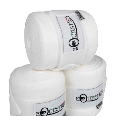 Polarbänder Equestro im 4er-Set Weiß Weiß