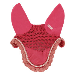 Baumwoll-Fliegenhaube für Pferde Derby Fuchsie / mehrfarbig / Rosa Baumwoll-Fliegenhaube für Pferde Derby Fuchsie / mehrfarbig / Rosa