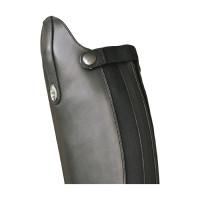 Derby Reitstiefel mit Schnürsenkeln und Reißverschluss hinten Schwarz