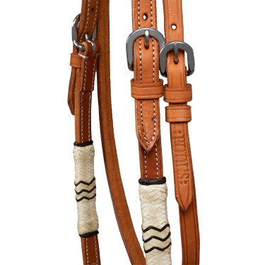 Bosal-Zaumzeug mit Zügeln aus Pferdehaar Pool's Bosal-Zaumzeug mit Zügeln aus Pferdehaar Pool's