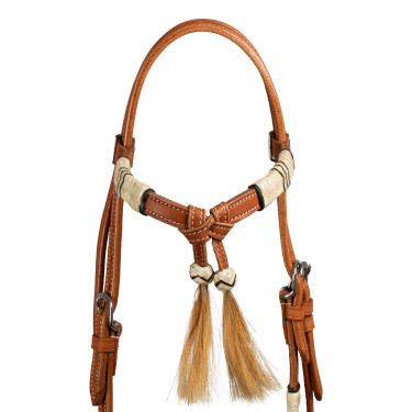 Bosal-Zaumzeug mit Zügeln aus Pferdehaar Pool's Bosal-Zaumzeug mit Zügeln aus Pferdehaar Pool's