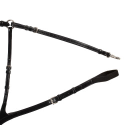 Anatomischer 5-Punkt-Brustgurt Acavallo Schwarz