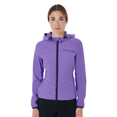Damen-Daunenjacke aus technischem Materialmix Equestro Damen-Daunenjacke aus technischem Materialmix Equestro