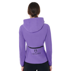 Damen-Daunenjacke aus technischem Materialmix Equestro Violette Dahlie Lila