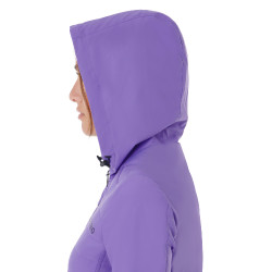 Damen-Daunenjacke aus technischem Materialmix Equestro Violette Dahlie Lila