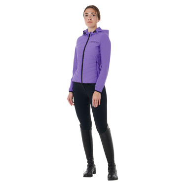 Damen-Daunenjacke aus technischem Materialmix Equestro Damen-Daunenjacke aus technischem Materialmix Equestro