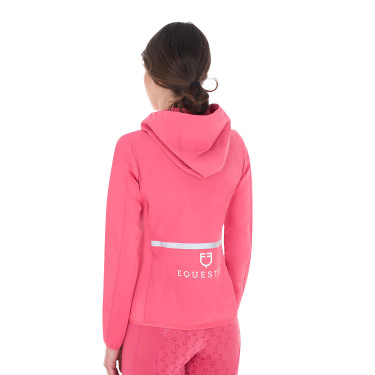 Damen-Daunenjacke aus technischem Materialmix Equestro Geißblatt Rosa
