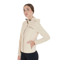 Damen-Daunenjacke aus technischem Materialmix Equestro Violette Dahlie Lila