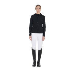 Damen-Daunenjacke aus technischem Materialmix Equestro Schwarz