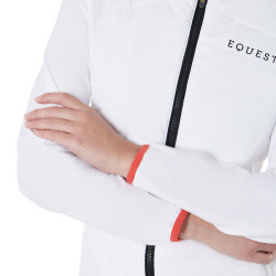 Damen-Daunenjacke aus technischem Materialmix Equestro Weiß Weiß