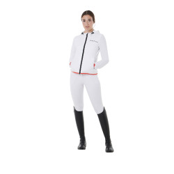 Damen-Daunenjacke aus technischem Materialmix Equestro Weiß Weiß