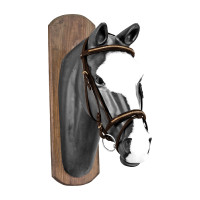 Filet Derby avec clou doré et rênes en caoutchouc Marron foncé