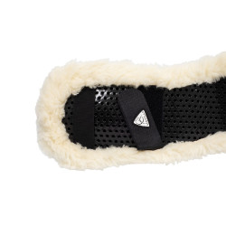 Klassische Gurtummantelung aus Gel und Kunstlammfell Acavallo Natürlich Braun