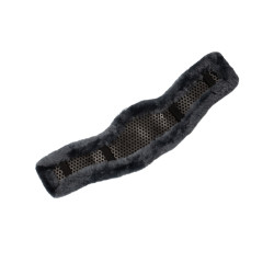 Kurzer Gel-Gurtüberzug Classic mit Lammfell Acavallo Grau