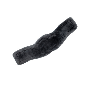 Kurzer Gel-Gurtüberzug Classic mit Lammfell Acavallo Grau