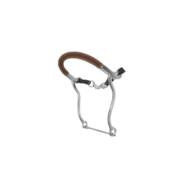 Hackamore aus Edelstahl, mit gummibeschichteter Kette, Umbria Equitazione Hackamore aus Edelstahl, mit gummibeschichteter Kette, Umbria Equitazione