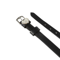 Leder-Spornriemen mit Strassverzierungen Equestro Krone Leder-Spornriemen mit Strassverzierungen Equestro Krone