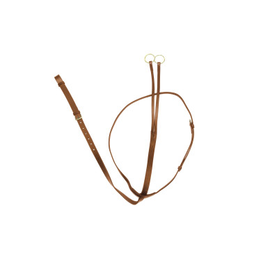 Leder-Martingal für das Derby-Rennen Cognac Braun