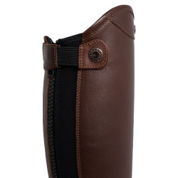 Mini-Chaps aus glattem Leder Masaccio Franceschini Dunkelbraun