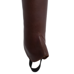 Mini-Chaps aus glattem Leder Masaccio Franceschini Dunkelbraun