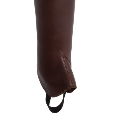 Mini-Chaps aus glattem Leder Masaccio Franceschini Dunkelbraun