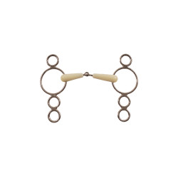 Hebelgebiss Happy Mouth mit 4-Ring-Trense