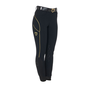 Damen-Reithose Slim Fit mit Kniegrip Equestro