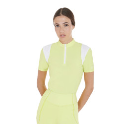 Trainingspolo für Damen, Slim Fit, mit Mesh-Einsätzen Equestro