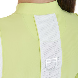 Trainingspolo für Damen, Slim Fit, mit Mesh-Einsätzen Equestro Zitrone Trainingspolo für Damen, Slim Fit, mit Mesh-Einsätzen Equestro Zitrone